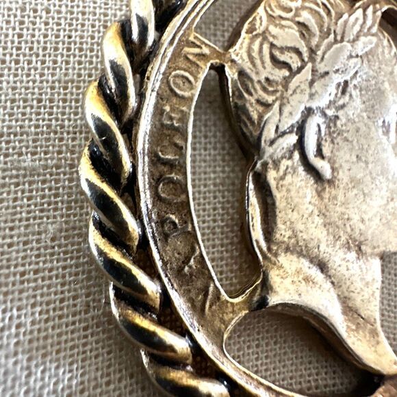 Vintage Napoleon Coin Medallion Necklace - Picture 4 of 7
